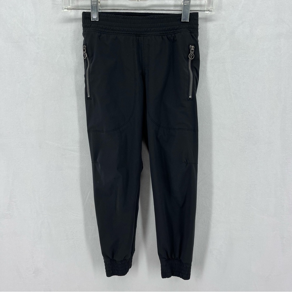 Ivivva kids girls 6 black jogger sweatpants bottoms casual pants - Picture 2 of 6